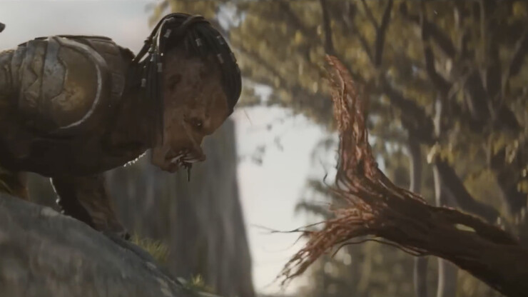 Эпическая схватка юного Хищника с Деревом в отрывке «Хищника: Планета смерти»