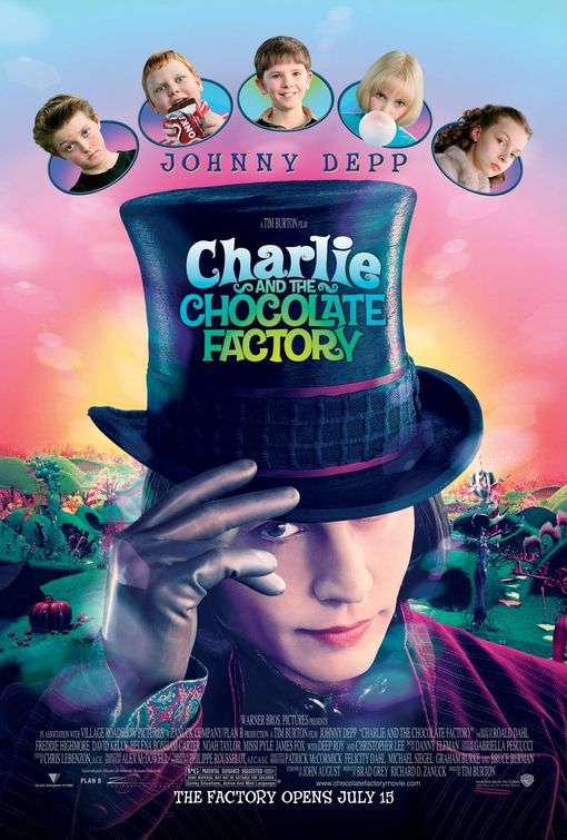 Чарли и шоколадная фабрика, постер № 2