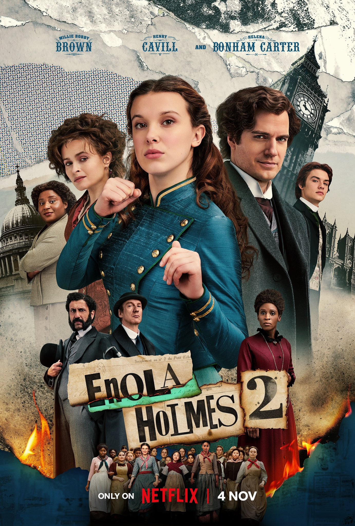Энола Холмс 2, постер № 3