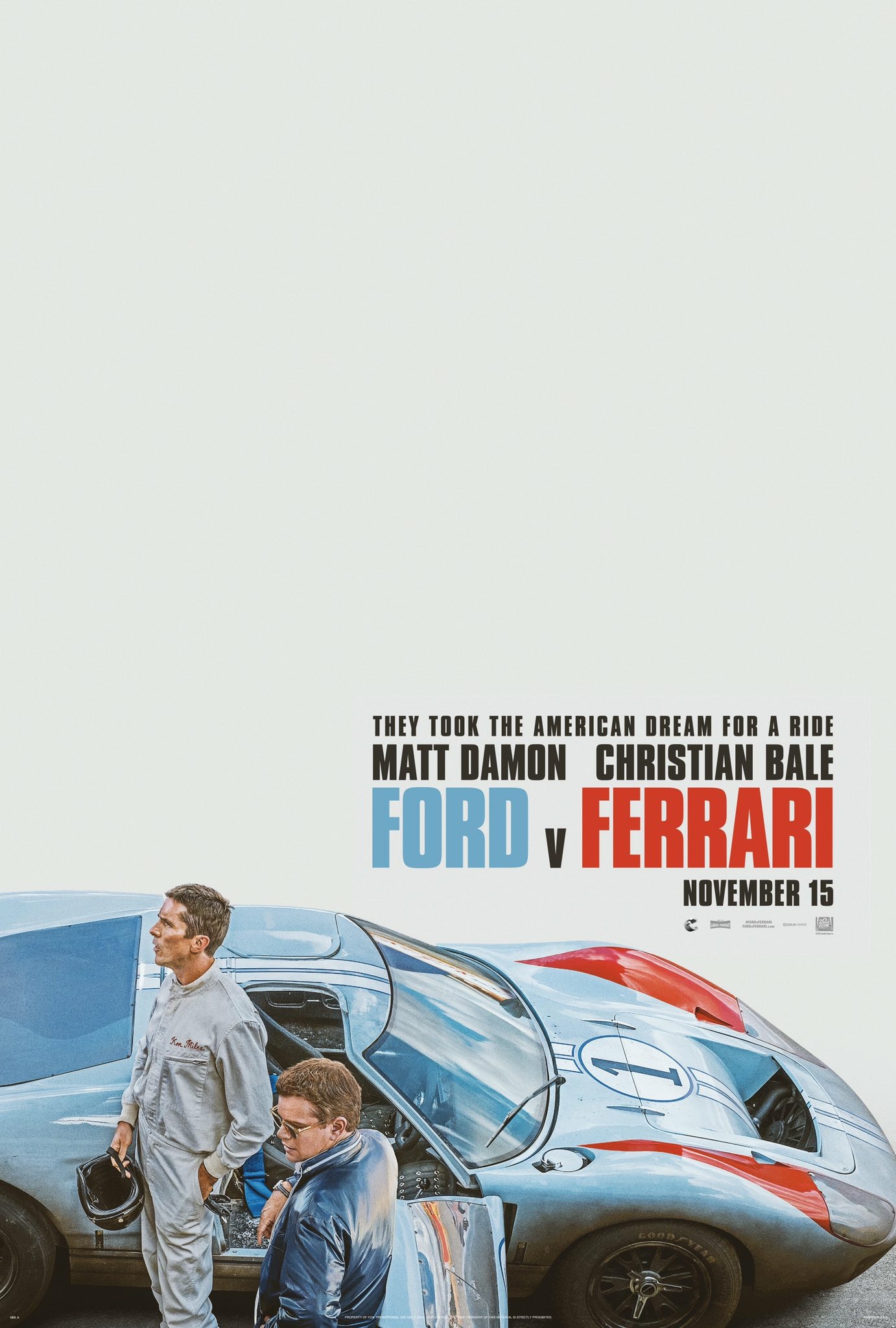 Ford против Ferrari, постер № 1