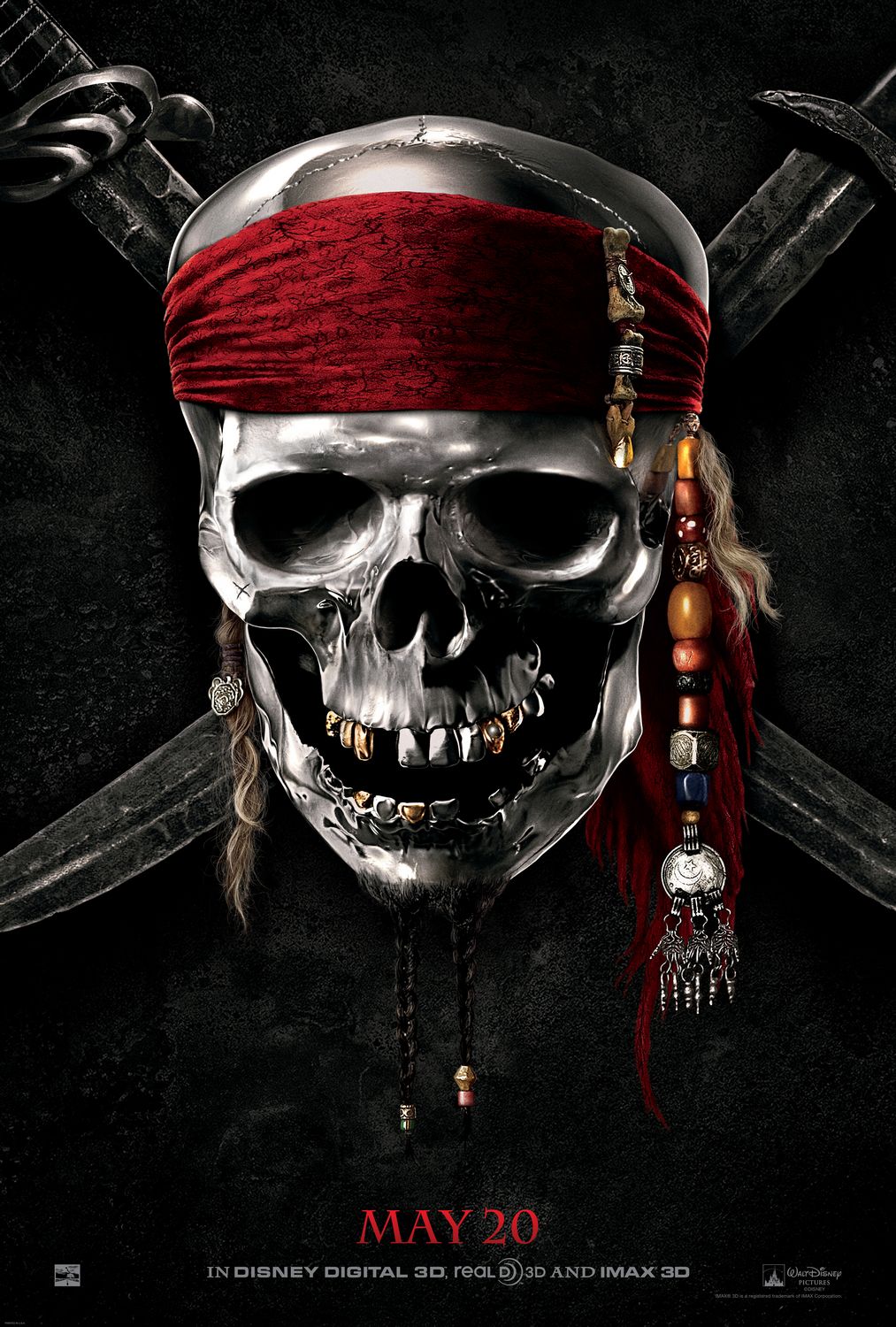 Пираты Карибского моря: На странных берегах, постер № 1