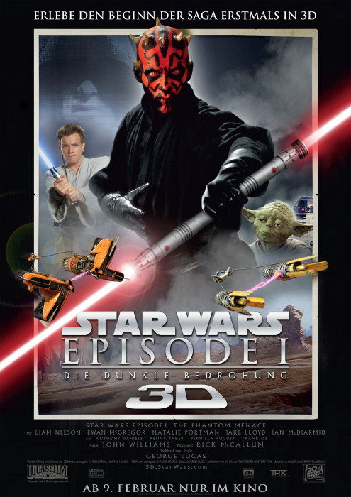 Звёздные войны: Эпизод I — Скрытая угроза 3D, постер № 2
