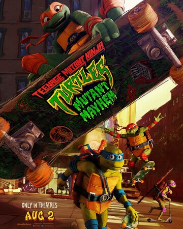 Постеры фильма «Черепашки-ниндзя: Погром мутантов»
