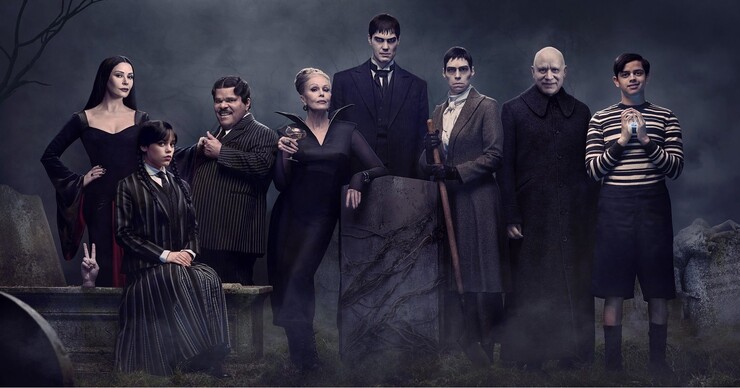 Промо-арт сериала «Уэнсдэй»