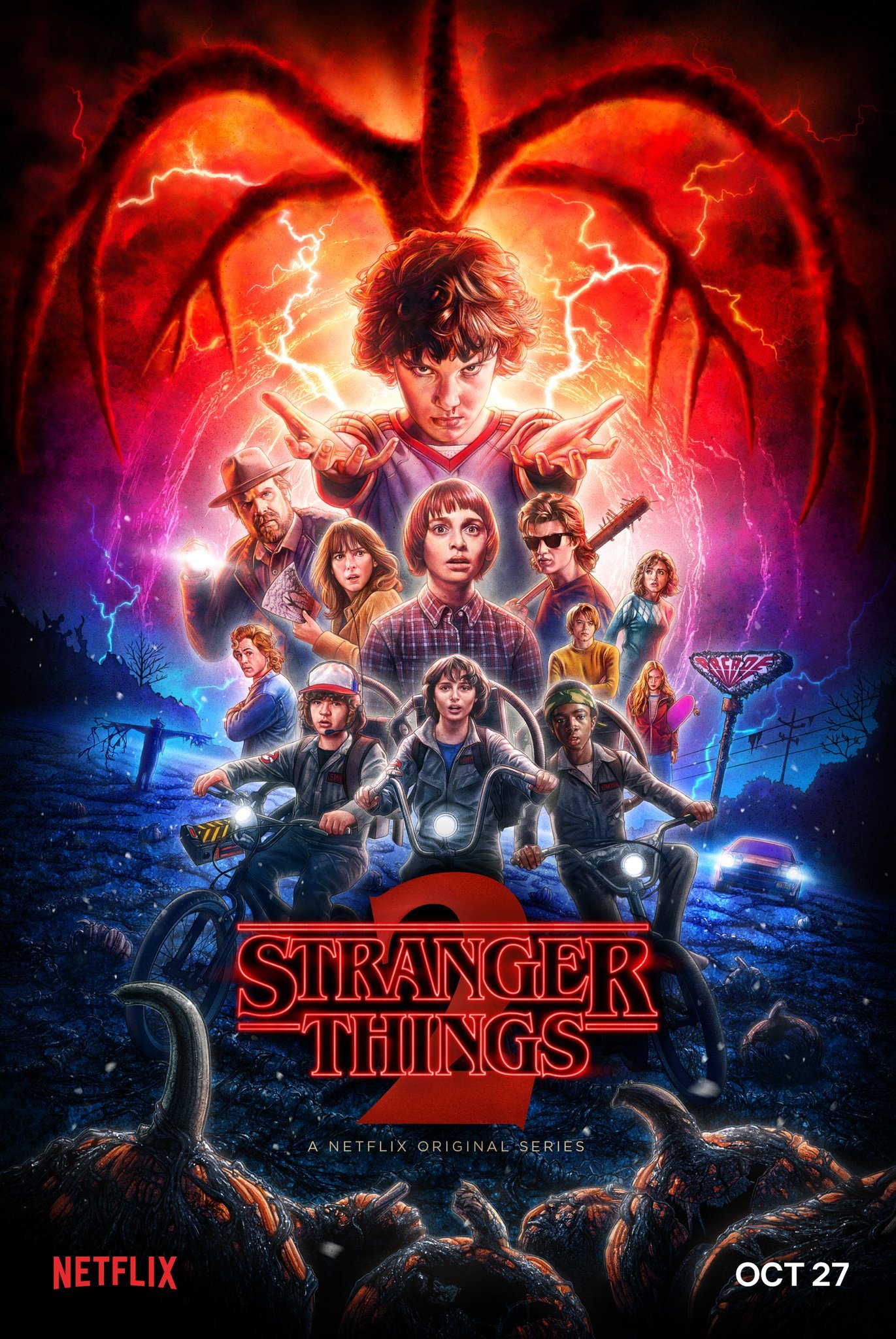 Stranger Things 4 FAN-POSTER (Based on 1,2,3 poster's)  Лучшие фильмы  ужасов, Фанатка, Очень странные дела
