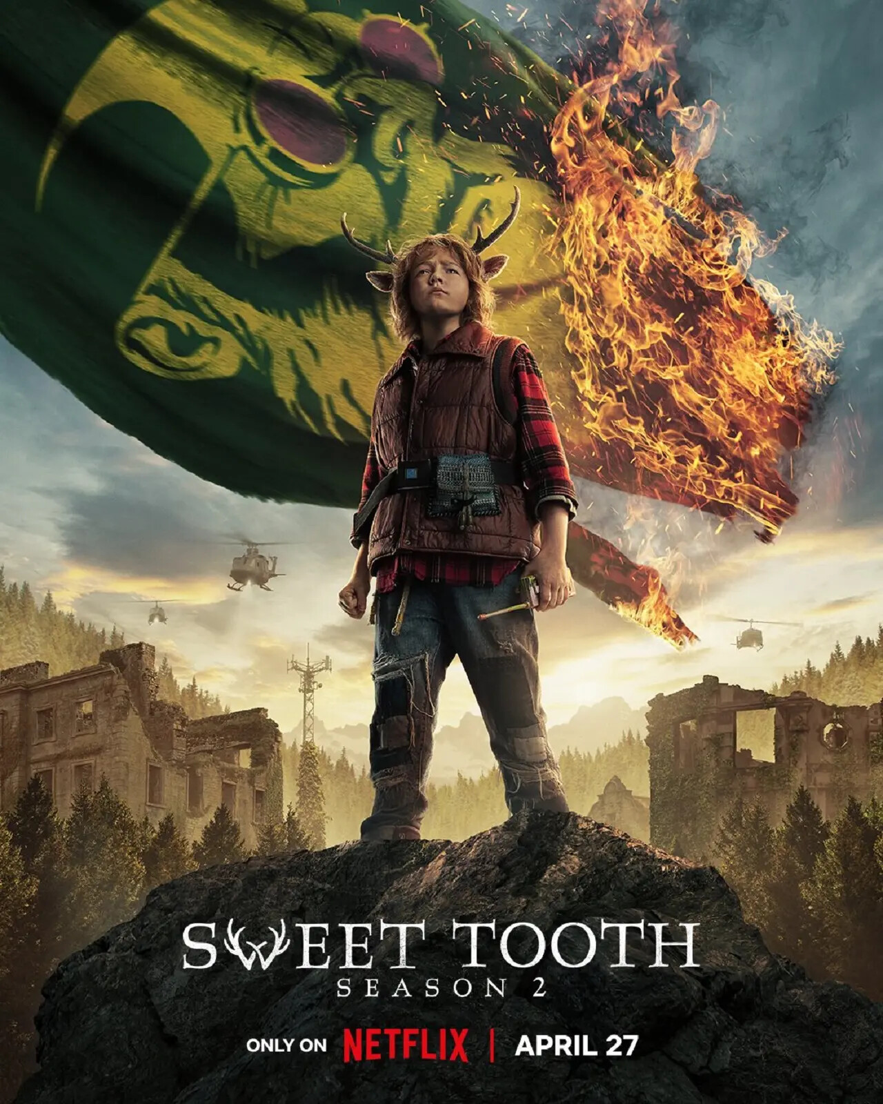 Sweet Tooth: мальчик с оленьими рогами, постер № 3